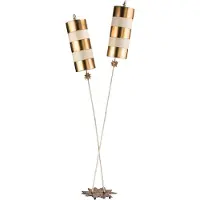 Elstead Lighting Nettle Lampadaire E27 double or et taupe (E27)