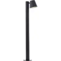 Brilliant Lampadaire extérieur noir Bari | hauteur 80 cm | GU10 max. 10W | métal/plastique