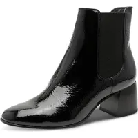 Tamaris Bottine Femme Fermeture éclair anti-choc et anti-slip 1-25327-45, Taille:37 EU, Couleur:Noir