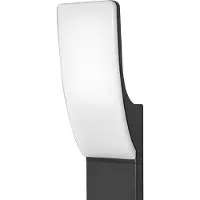 ITALUX Lampe de jardin sur pied moderne 60 cm LED 15W couleur chaude noir sable blanc NATAN