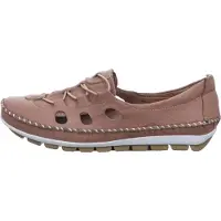 Gemini 003115-01 Ballerines pour femmes Mocassins en cuir, taille : 39 EU, couleur : marron