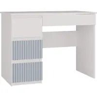 Top E Shop Bureau enfant DUSTER – blanc / bleu, design gauche