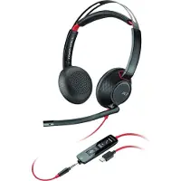 Poly Blackwire 5220 Casque Avec fil Arceau Bureau/Centre d'appels USB Type-C Noir