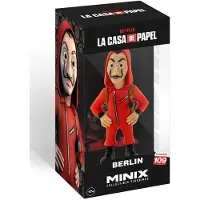 Minix , figurine Berlin Masque Casa de Papel en PVC 12 cm, Rouge / Noir