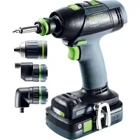 Festool Perceuse-visseuse 18V T 18+3 HPC 4,0 I-Set + 2 batteries 4Ah + chargeur + Systainer SYS3 - - 577609