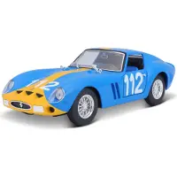 Bburago Modèle réduit - Ferrari - 250 GTO - Numéro 112 - Couleur Bleu - Mixte