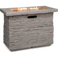 Blumfeldt Chauffage à gaz - anafi - 40.000btu/13kw - couverture brûleur en acier inoxydable - gris clair