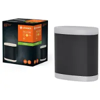 Ledvance LED Applique murale Endura Style Dallas gris foncé IP44 9W 1000lm blanc chaud 3000K Up&Down