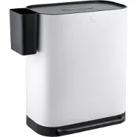 SVITA MLT2X30 Poubelle à pédale 60l 2 compartiments avec couvercle blanc