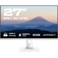 Japannext Moniteur blanc 27" IPS 4K UHD (3840x2160) JN-IPS27UHDR-C65W-HSP-W