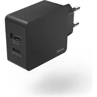 Hama Chargeur, USB-C (PD/QC) + USB-A, 30 W, 20 pièces dans le présentoir