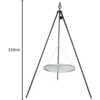 FarmCook Markone Barbecue pivotant 301-7 : 70 cm / 210 cm