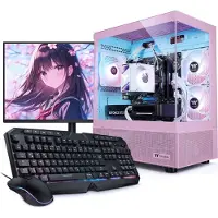 Kiebel.de PC Set Gaming mit 27 Zoll TFT Zindarella V AMD Ryzen 7 5700X, 32GB DDR4, NVIDIA RTX 5060 8 GB, 1TB SSD, WLAN, Windows 11