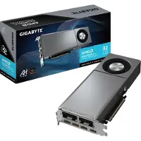 Gigabyte Radeon AI PRO R9700 AI TOP 32G Carte Graphique – 32 Go GDDR6, 256 bits, PCI-E 5.0, 2920 MHz Fréquence du processeur, 3 x DisplayPort, 1 x HDMI, GV-R9700AI TOP-32GD 1.1