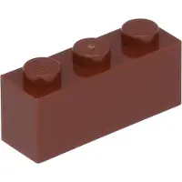 LEGO 100 pièces 3622 Brick 1x3 Part Basic bricks 100 Red Brown