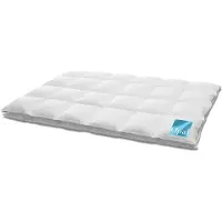 HANSKRUCHEN GmbH HANSKRUCHEN Opal couette en duvet 200x220 cm légère 90% duvet lavable pour personnes allergiques respirante à caissons blanche