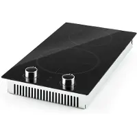 Klarstein Plaque Induction Encastrable de 2900W, Table de Cuisson Induction, Plaque Induction 2 Feux, Plaque de Cuisson Induction avec Sécurité, Tables de Cuisson Electrique 2 Foyers, Plaques