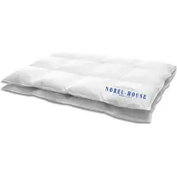 HANSKRUCHEN GmbH HANSKRUCHEN Nobel House couette en duvet 155x200 cm chaleur moyenne 90% duvet lavable pour personnes allergiques respirante blanche
