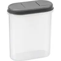 PLAST TEAM Boîte de conservation à sec Margerit 2,4 litres gris transparent