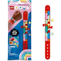 LEGO 41953 DOTS Bracelet arc-en-ciel avec pendentifs, set de bricolage DIY