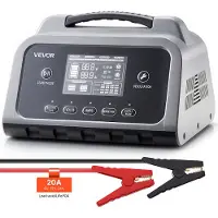 Vevor Chargeur de Batterie Intelligent 20 A 6 V 12 V 24 V Chargeur de Batterie Voiture Lithium LiFePO4 Plomb-acide pour Auto Bateau Moto Camping-car