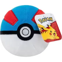 Jazwares Grande Boule Pokeball Pokémon en peluche 12cm