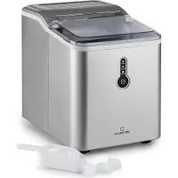 Klarstein Machine a Glacons pour la Maison, Capacité de 1.5L, Fabrique Rapidement Jusqu'à 12kg de Glacons, Machine a Glaces Petits et Grands Glaçons en Forme de Balles, Autonettoyante, Ice Maker