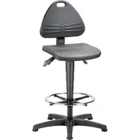 BIMOS Siège de travail pivotant, rembourré de mousse PU (58 - 85 cm)