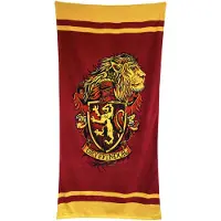Groovy Rcznik Gryffindor z Lwem - Harry Potter 150 x 75 cm, 100% Bawena