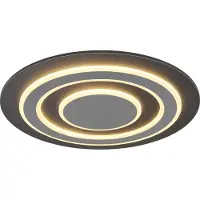 Globo Lighting Plafonnier à LED - Ø 48 cm - Anthracite - Blanc - Acrylique - Métal