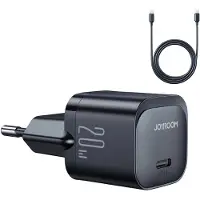 JOYROOM Jr-Tcf02 Usb-C Pd 20W Chargeur + Câble Usb-C - Noir