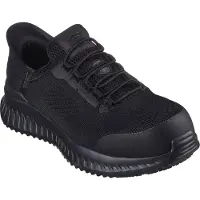 SKECHERS Baskets de travail pour homme TILIDO - FLETCHIT SLIP-INS 200206EC BLK noir, pointure : 45 EU