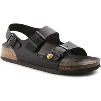 Birkenstock Hommes, Sandales, Sandale ESD Milano, taille 40, noire, étroite, Noir, (40)
