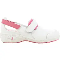 Safety Jogger SAMANTHA OB blanc/fuchsia, taille 36, chaussures pour femmes destinées à la restauration, à l'agroalimentaire, au secteur médical et de la santé, ainsi qu'au nettoyage