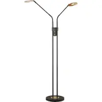FISCHER&HONSEL GMBH Lampe de lecture 2 lumières Dent noir avec de l'or