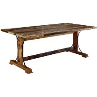 MASSIVMOEBEL24.DE MASSIVMOEBEL24 | Table à manger 180x90 Bois de récupération laqué Multicolore NATURE OF SPIRIT #11