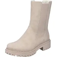 Rieker Damen Chelsea Boots gefüttert Beige 72683-62