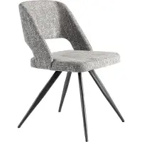 ANGEL CERDA SL Angel Cerdá chaise pivotante en tissu gris 4010