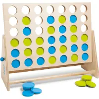 BS Toys Jeu de plateau en bois XL 4 en 1 57cm - dès 6 ans