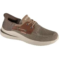 SKECHERS Slip-Ins: Delson 3.0 Sportief - Taupe - Maat 40