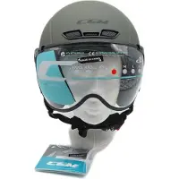 Ebi & Ebi Casque homologué de ski et de vélo électrique CGM 801A EBI MONO Vert opaque taille S