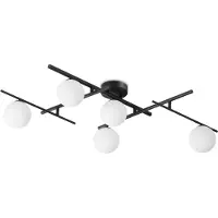 Ideal Lux Plafonnier contemporain Atlas Metal Black 5 Lights G9 4W 3000K Ip20