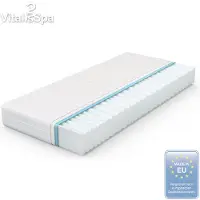 VitaliSpa Matelas en mousse froide Blanc 140x200cm H2 degré de dureté, 7 zones, Model 12349