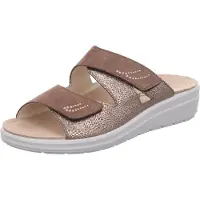 Rohde Chaussures de ville pour hommes Rivella, sandales plates, couleur marron, style décontracté