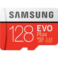 Samsung micro SDXC EVO+ 128 Go 100 Mo/s CL 10 + adaptateur SD