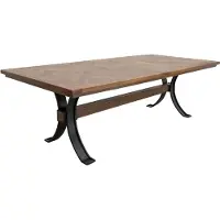 MASSIVMOEBEL24.DE MASSIVMOEBEL24 | Table à manger 210x107 Manguier laqué Brun STILMÖBEL #118