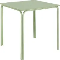 Bolero Table carrée en acier Adeline 700 mm vert clair