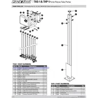 Park Tool Thp-1 Mounting Post Workstand Noir