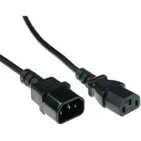ACT AK5165 câble électrique Noir 0,9 m Coupleur C14 Coupleur C13