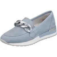 Remonte dames mocassins bleu argent